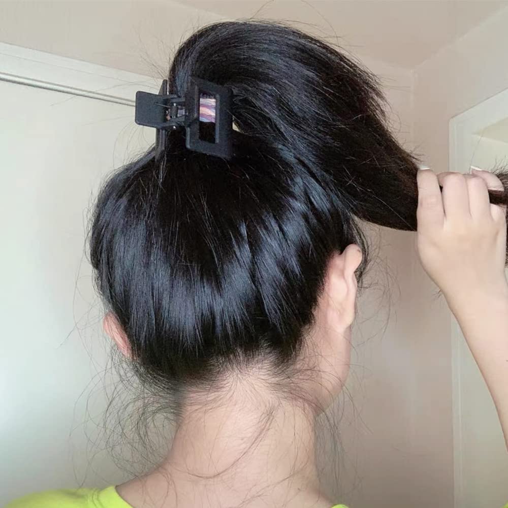 AHONEY clips negros mate, diseño compacto ideal para viajar.