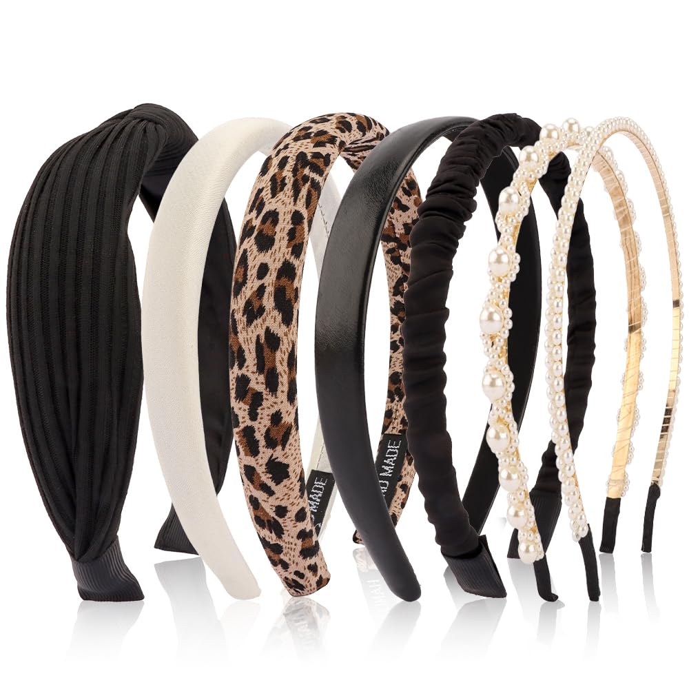 AHONEY diademas estampado leopardo, ideal para completar conjuntos diarios con toque audaz