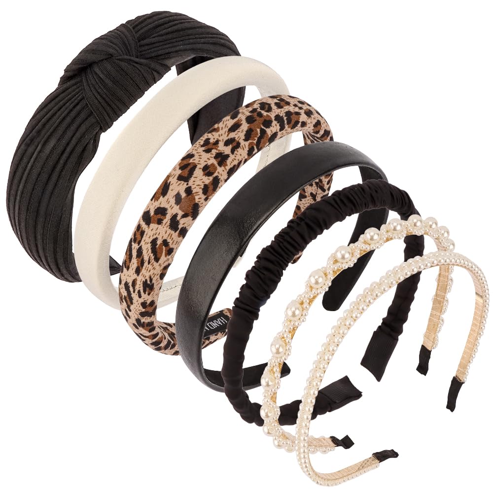 AHONEY diademas sólido negro, opción discreta para estilos minimalistas y elegantes