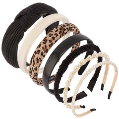 AHONEY diademas sólido negro, opción discreta para estilos minimalistas y elegantes