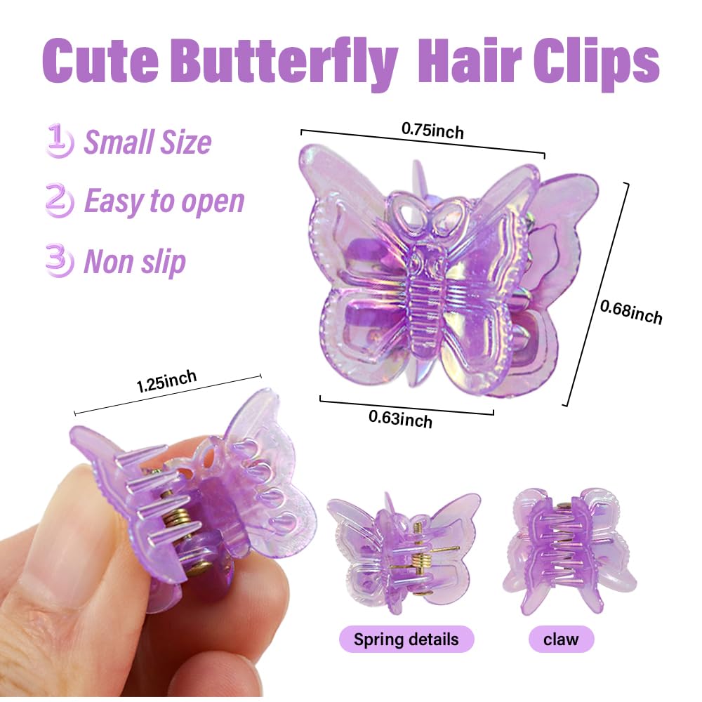 AHONEY kit 60 broches mariposa en caja, almacenamiento práctico.