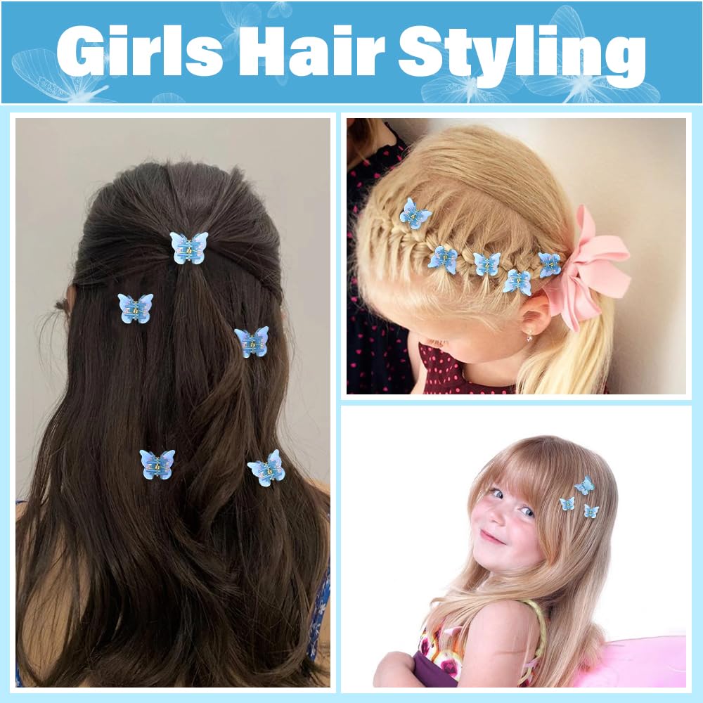 AHONEY clip mariposa con dientes antideslizantes para cabello seguro