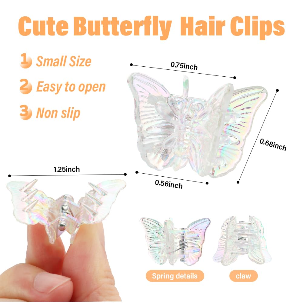 AHONEY mariposa mini clips tamaño 2 cm para estilos detallados