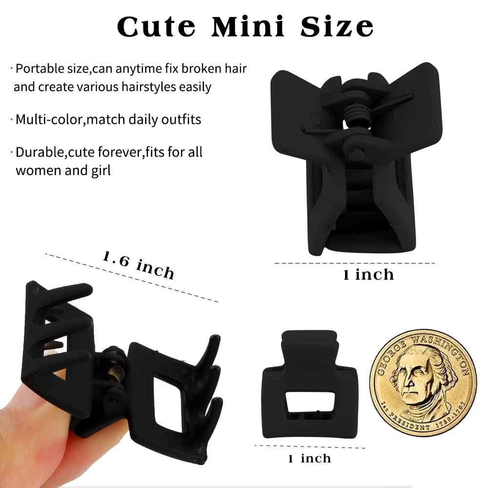 Pinzas AHONEY mini mate, agarre estable para cabello fino y grueso.