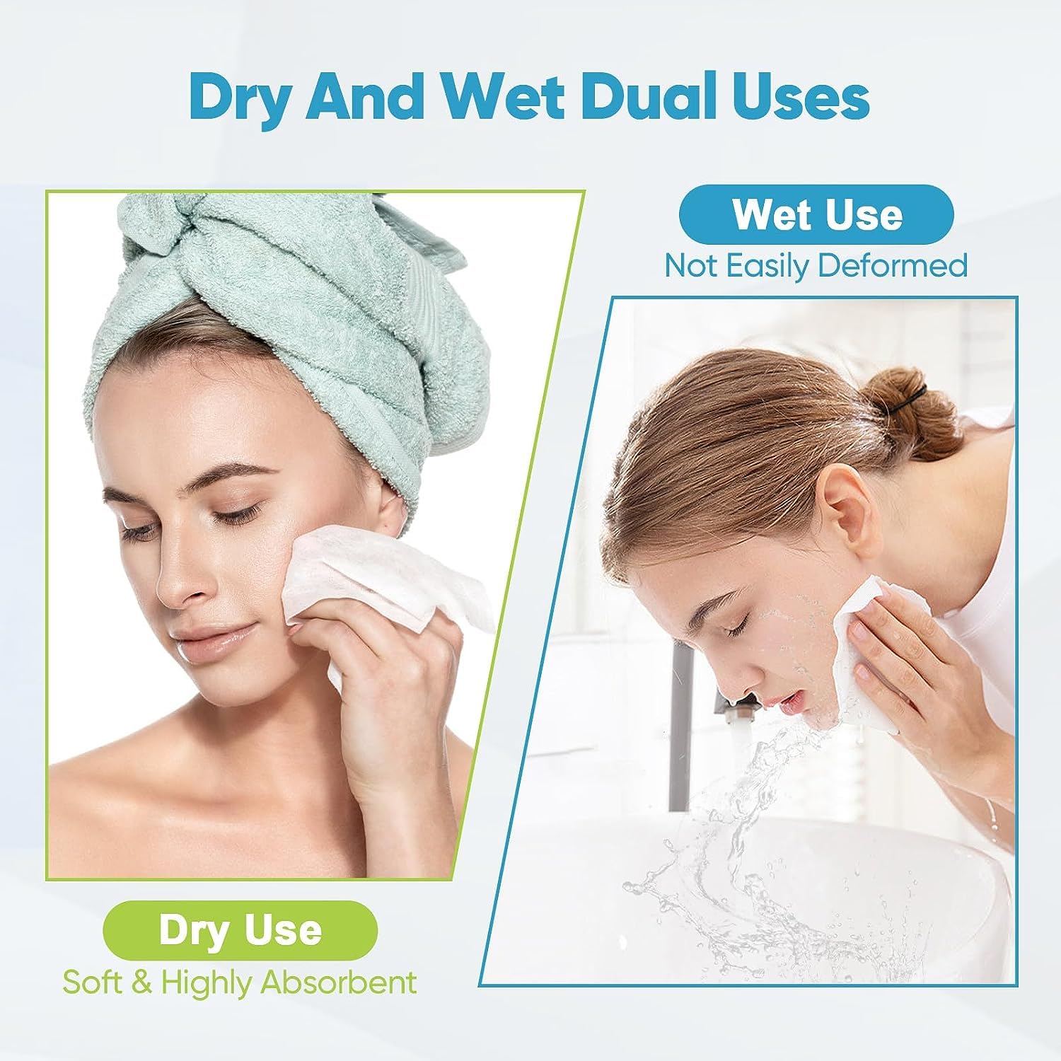 AIDEA XL: uso seco y húmedo para limpieza facial y manos