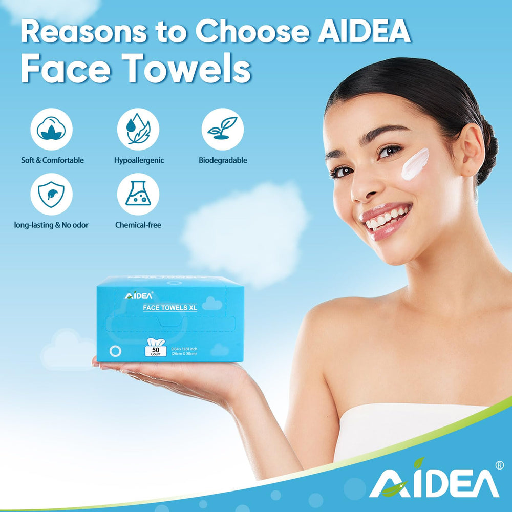 AIDEA XL toallas sin residuo, acabado limpio sin pelusa tras el uso
