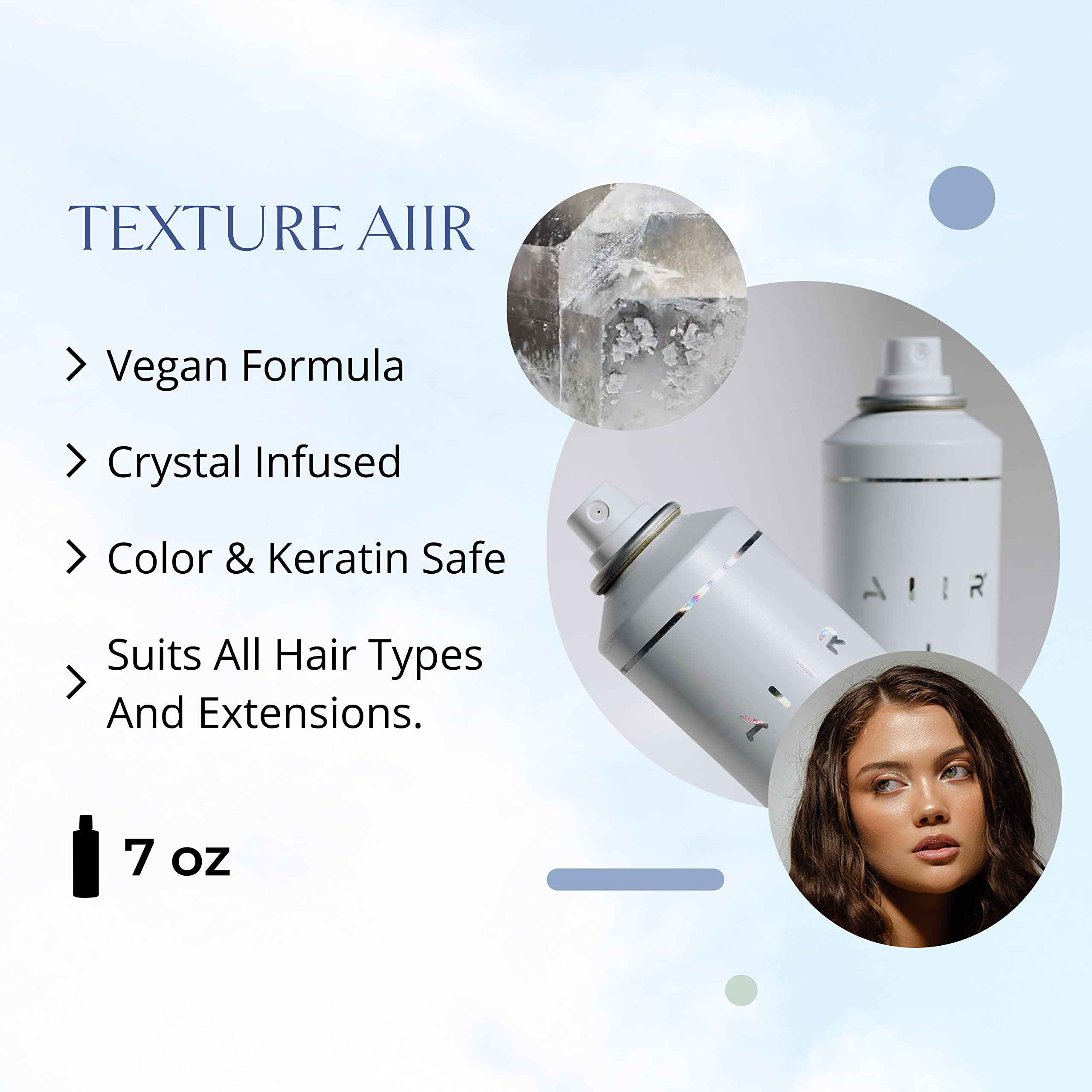 AIIR atomizador de textura para cabello fino con volumen sostenido