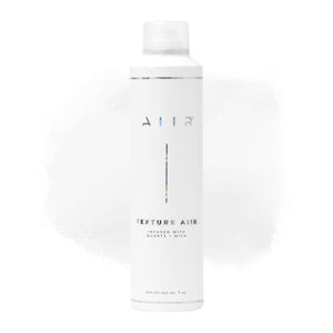 AIIR aerosol texturizante, botella frontal, volumen ligero para cabello fino.
