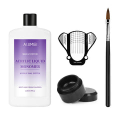 AIJIMEI líquido acrílico 120 ml, base para uñas duraderas y de acabado claro.