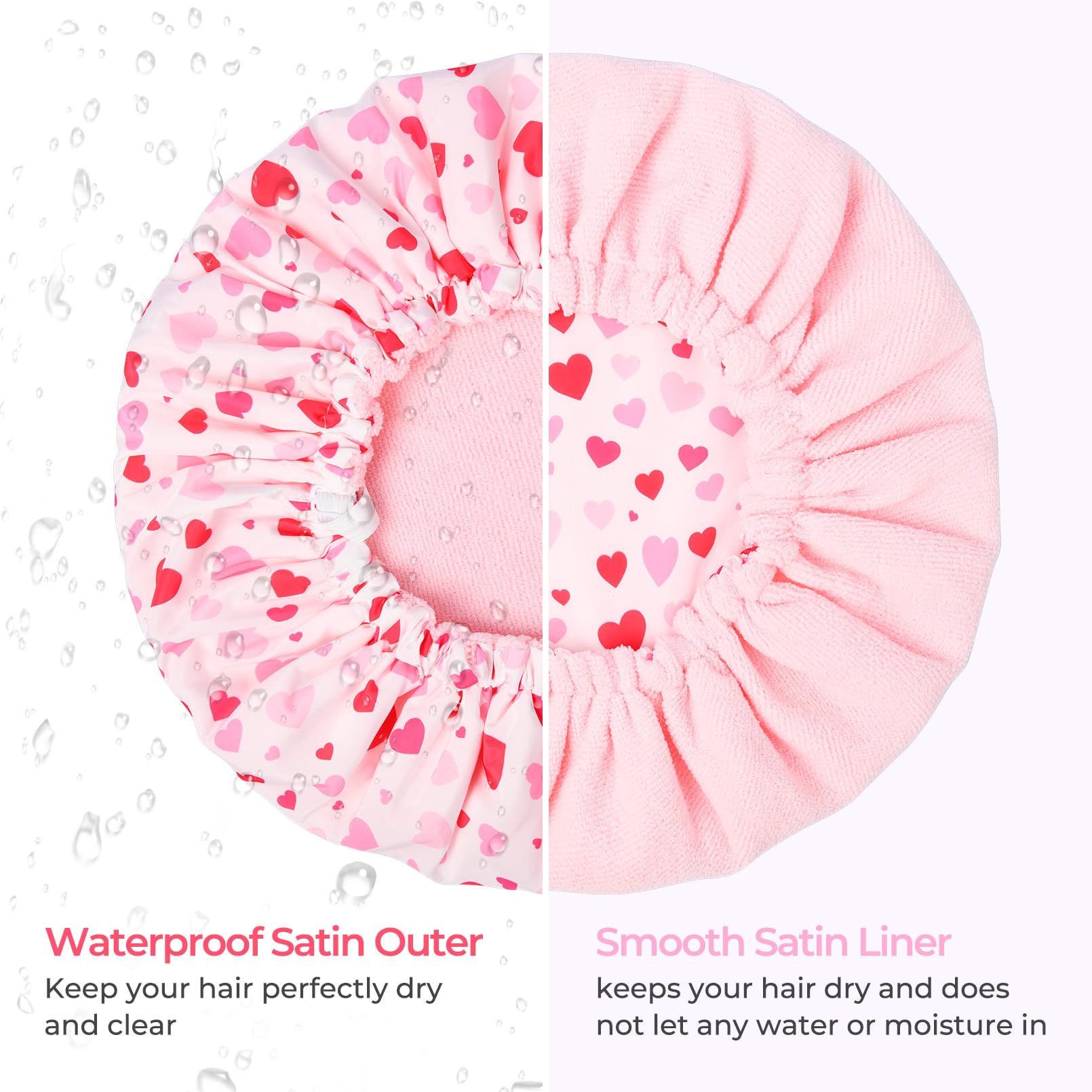 Diseño rosa vibrante Aileam añade estilo mientras protege del agua.