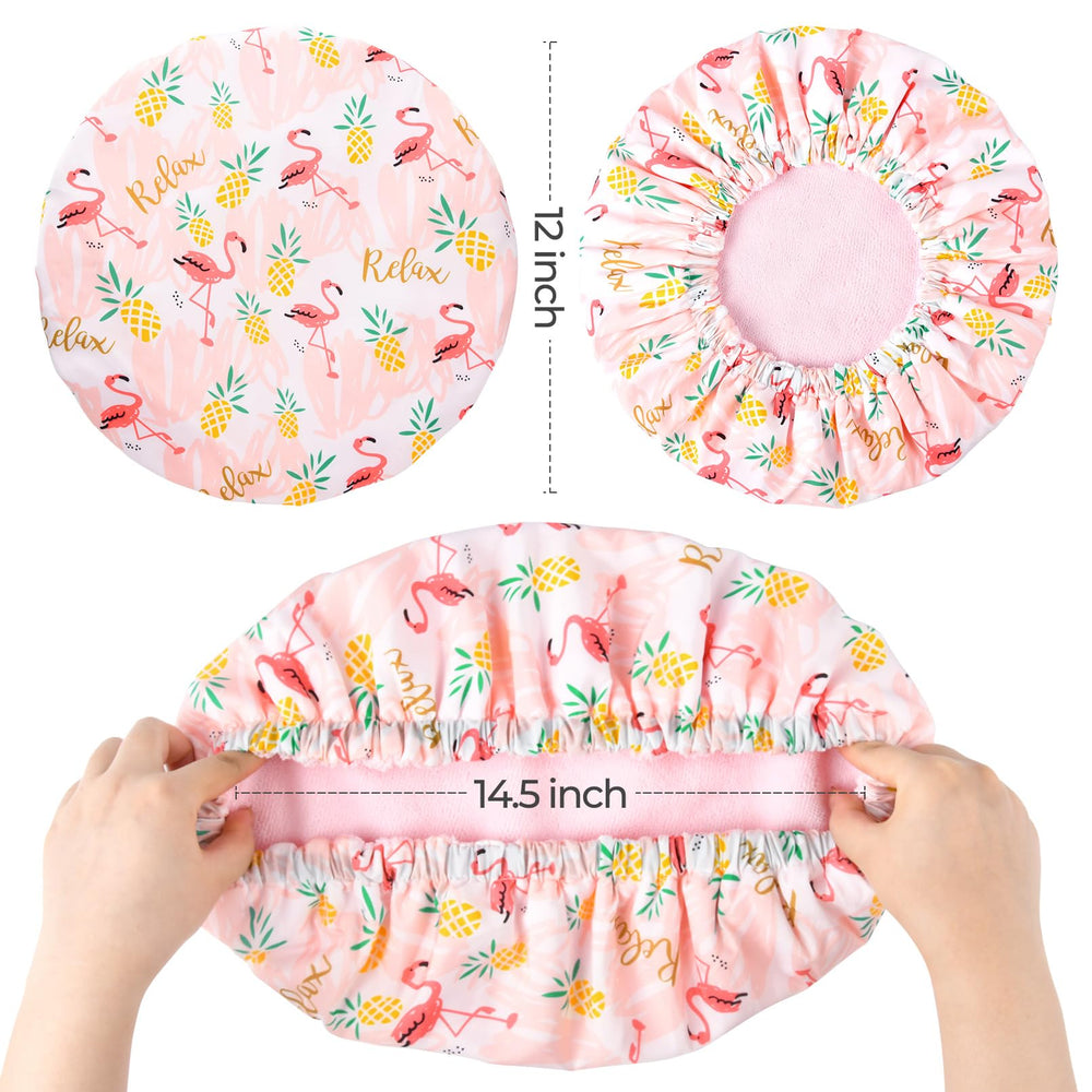 Gorro de ducha de tamaño grande de Aileam, ideal para cabello largo y grueso.