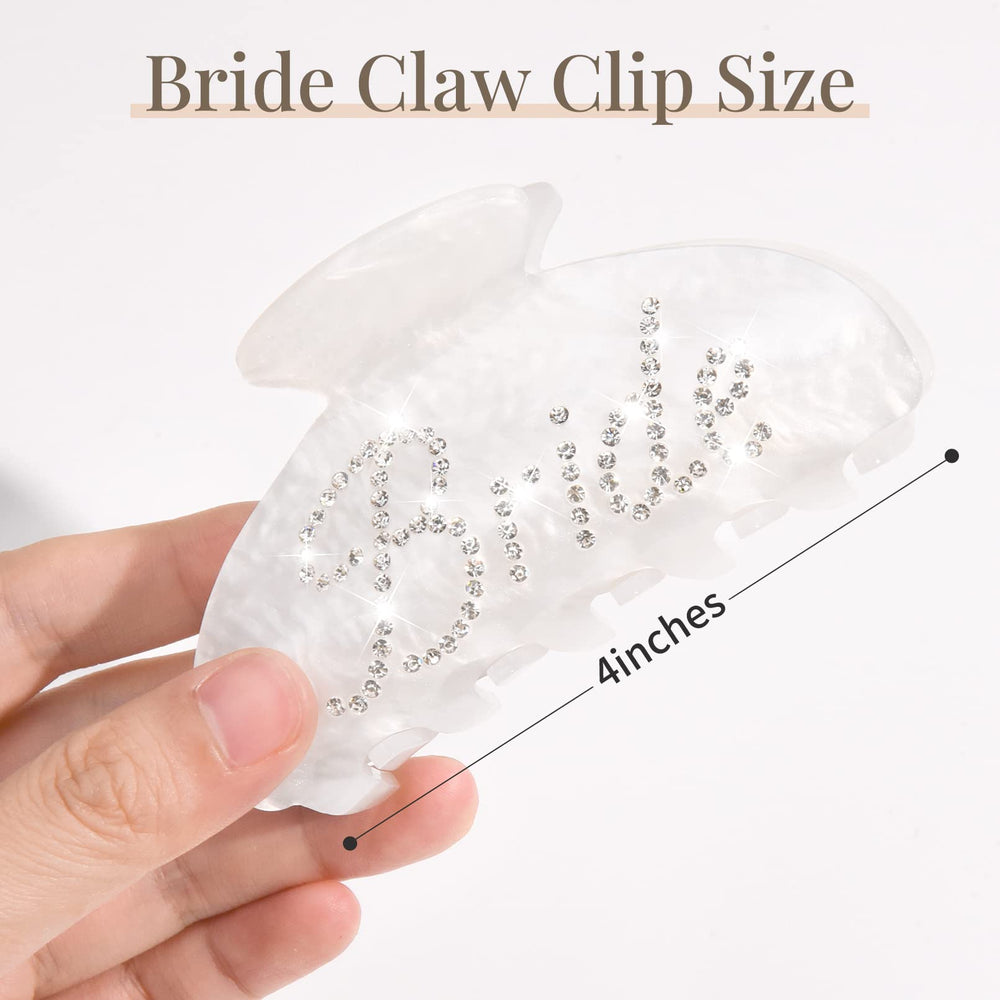 Pinza para cabello de boda de 4 pulgadas, estilo sofisticado