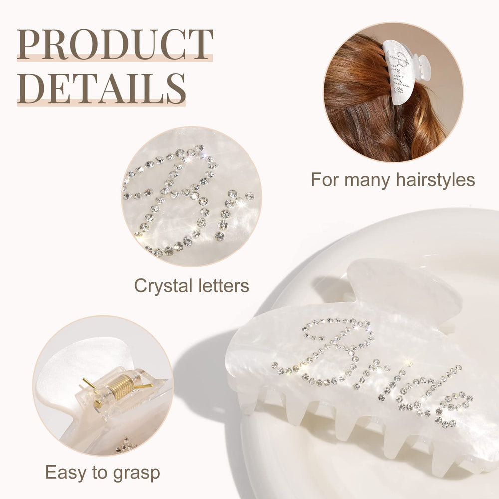 Pinza Aileam con cristales brillantes, da brillo suave a la boda