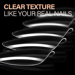 Extensiones de uñas AILLSA en forma de almendra para acabado suave y natural.