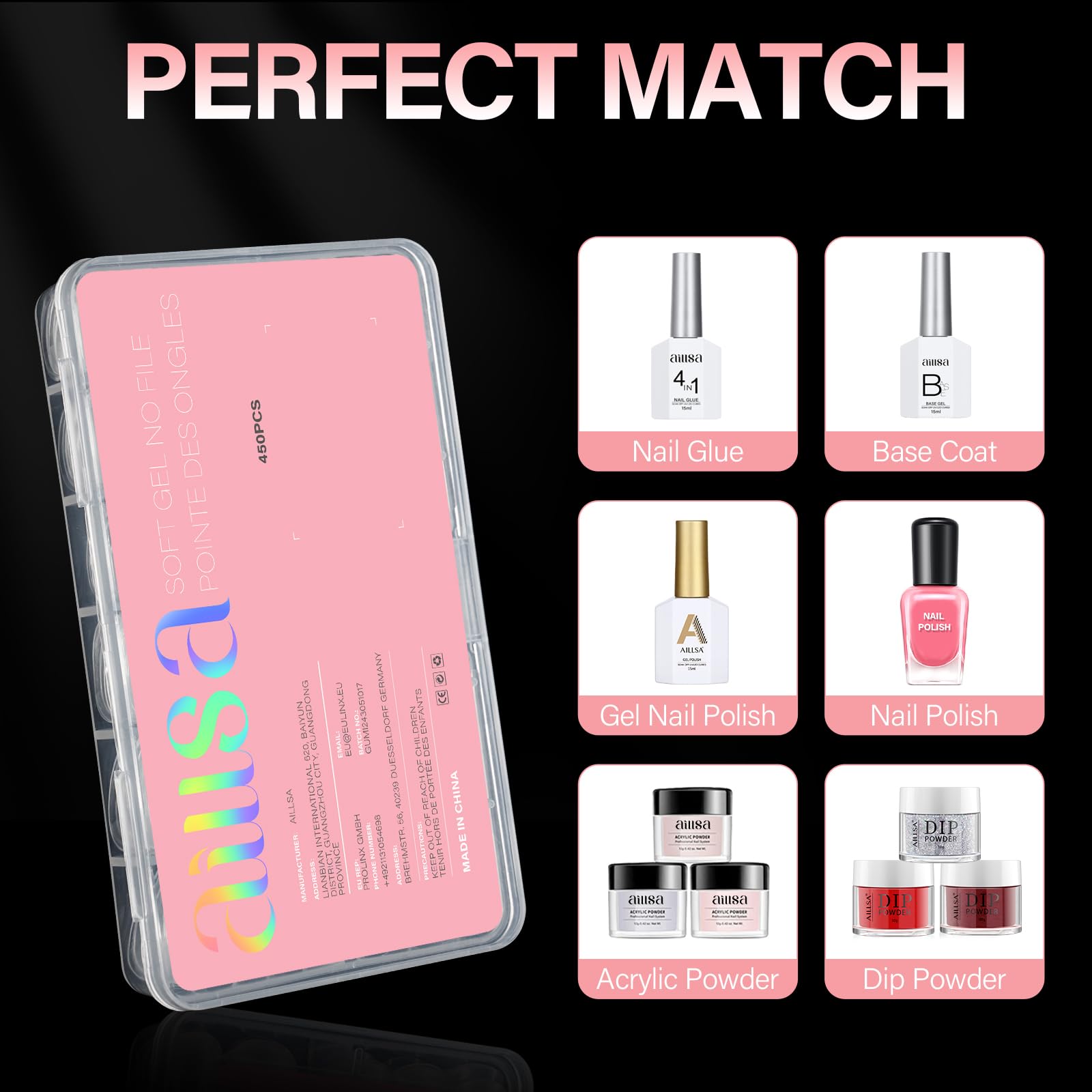 Regalo ideal de uñas: puntas AILLSA para manicura casera