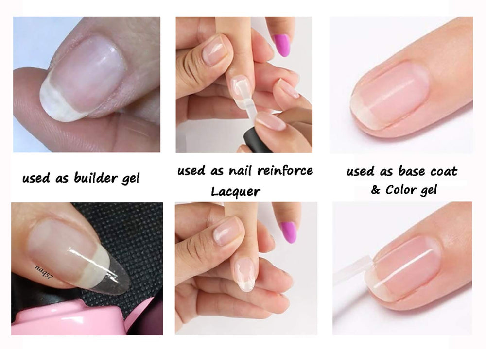 AIMEILI gel builder acabado cristalino con brillo duradero