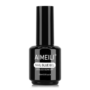 AIMEILI Hema Free 15 ml: pegamento-base 2 en 1 para uñas, unión fuerte.