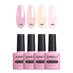 AIMEILI Nude Gel uñas naturales con acabado suave y duradero