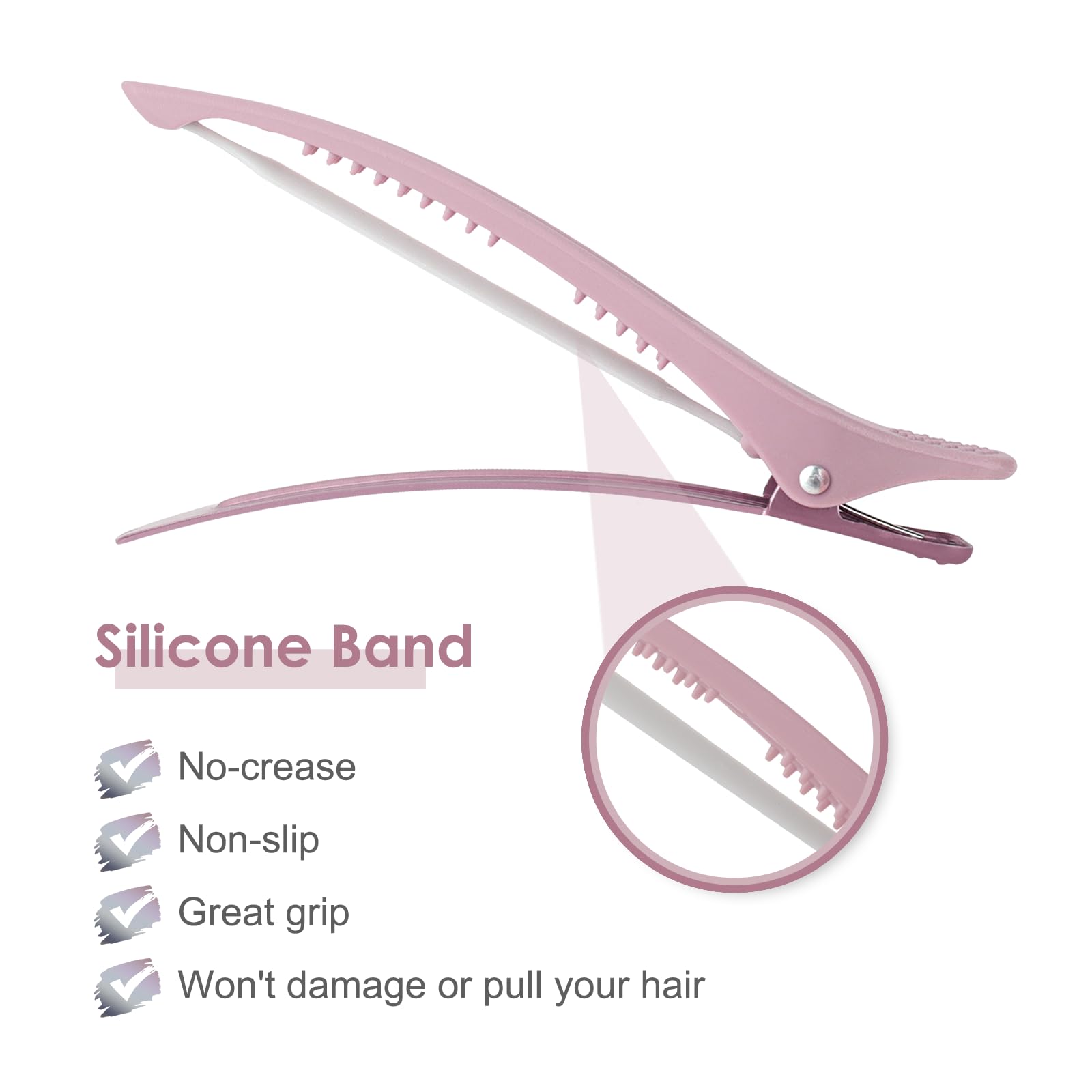 AIMIKE clip base de metal plateado de alta durabilidad