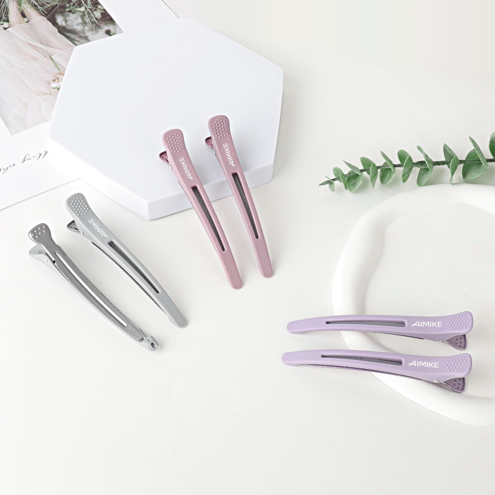 AIMIKE Clips para Sección: aptos para cabello húmedo o seco.