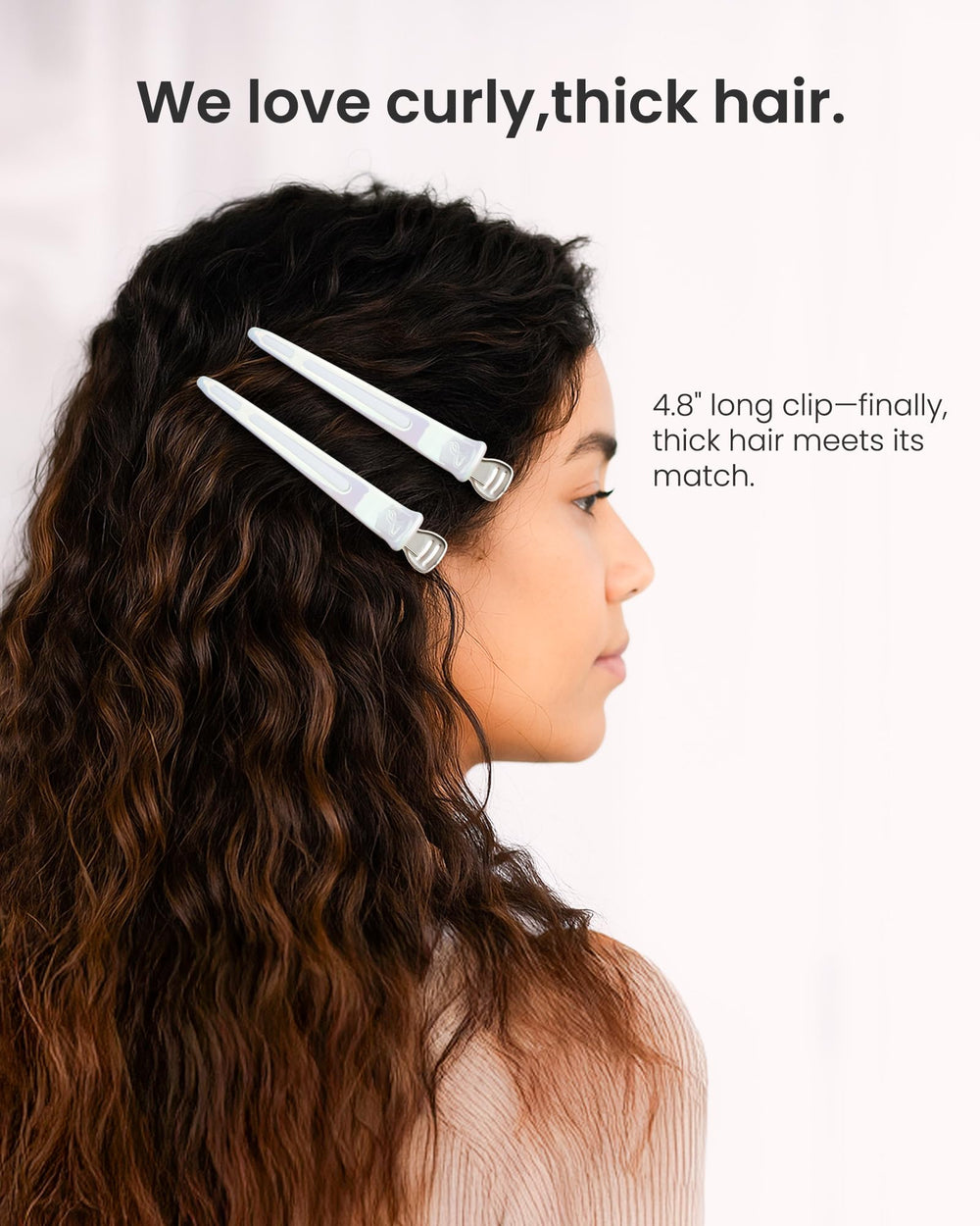 AIMIKE clip con dientes suaves para cabello delicado sin tirar