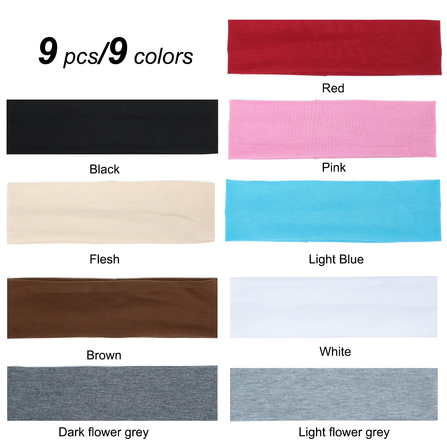 Ainitops banda con 9 colores, perfecta para combinar con tu atuendo.