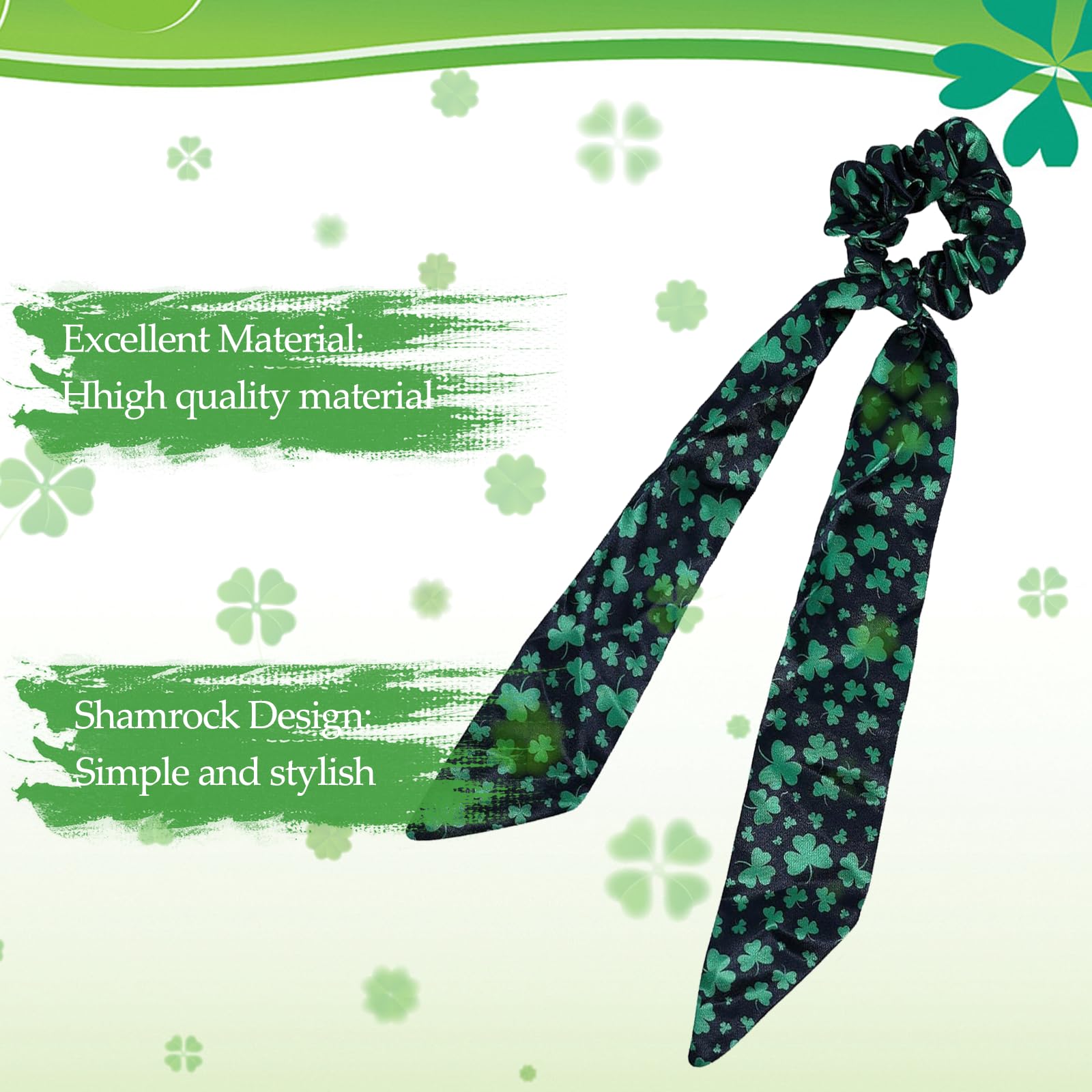 AIUPUOC coletero elastico diseno trebol verde, perfecto para eventos y fiestas.