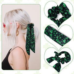 AIUPUOC lazo elastico trebol verde, complemento perfecto para atuendos.