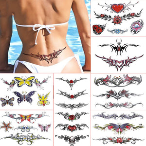 Tatuajes Aivoch para barriga en 8 hojas, aplicación rápida.