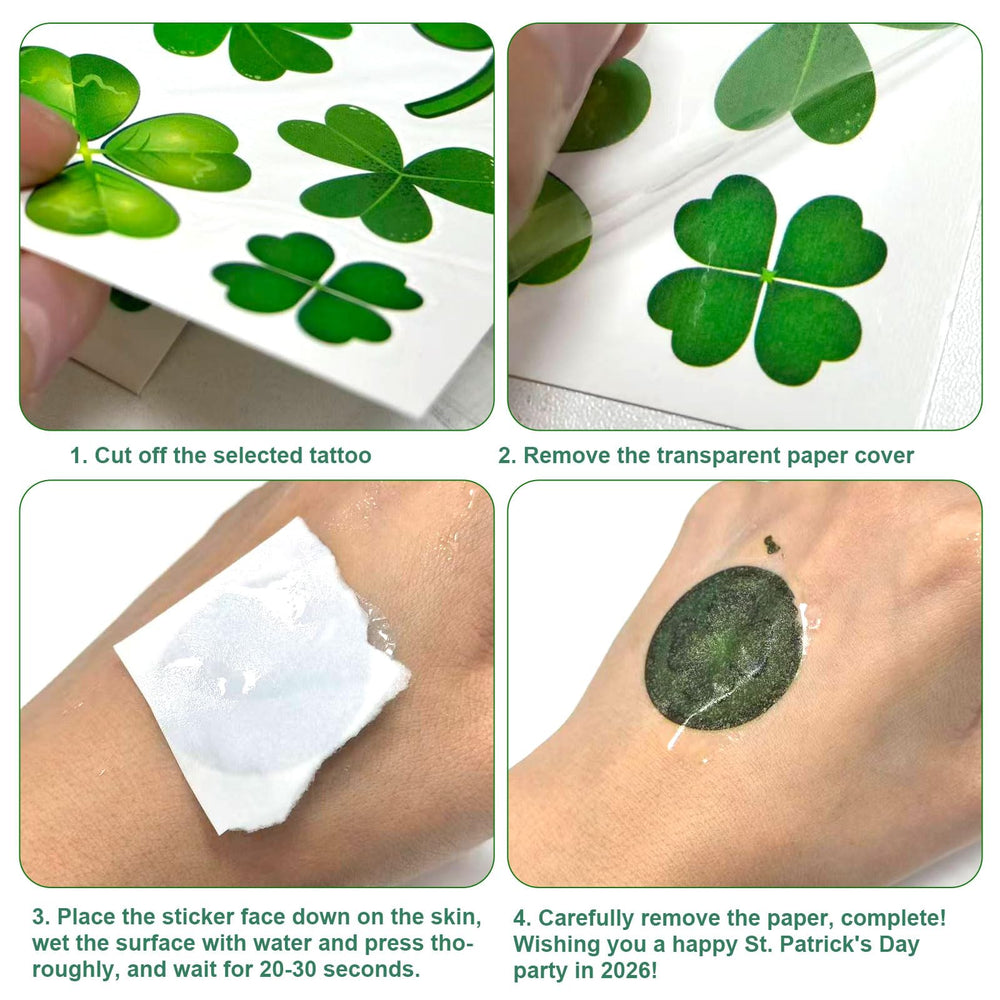 AKAKL diseños resistentes al agua de trébol, perfectos para celebraciones al aire libre.