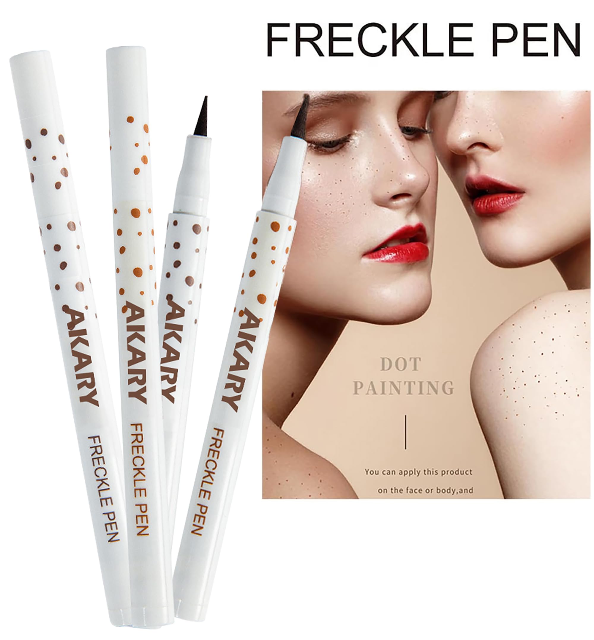 AKARY pluma de pecas con puntas precisas para efectos discretos.