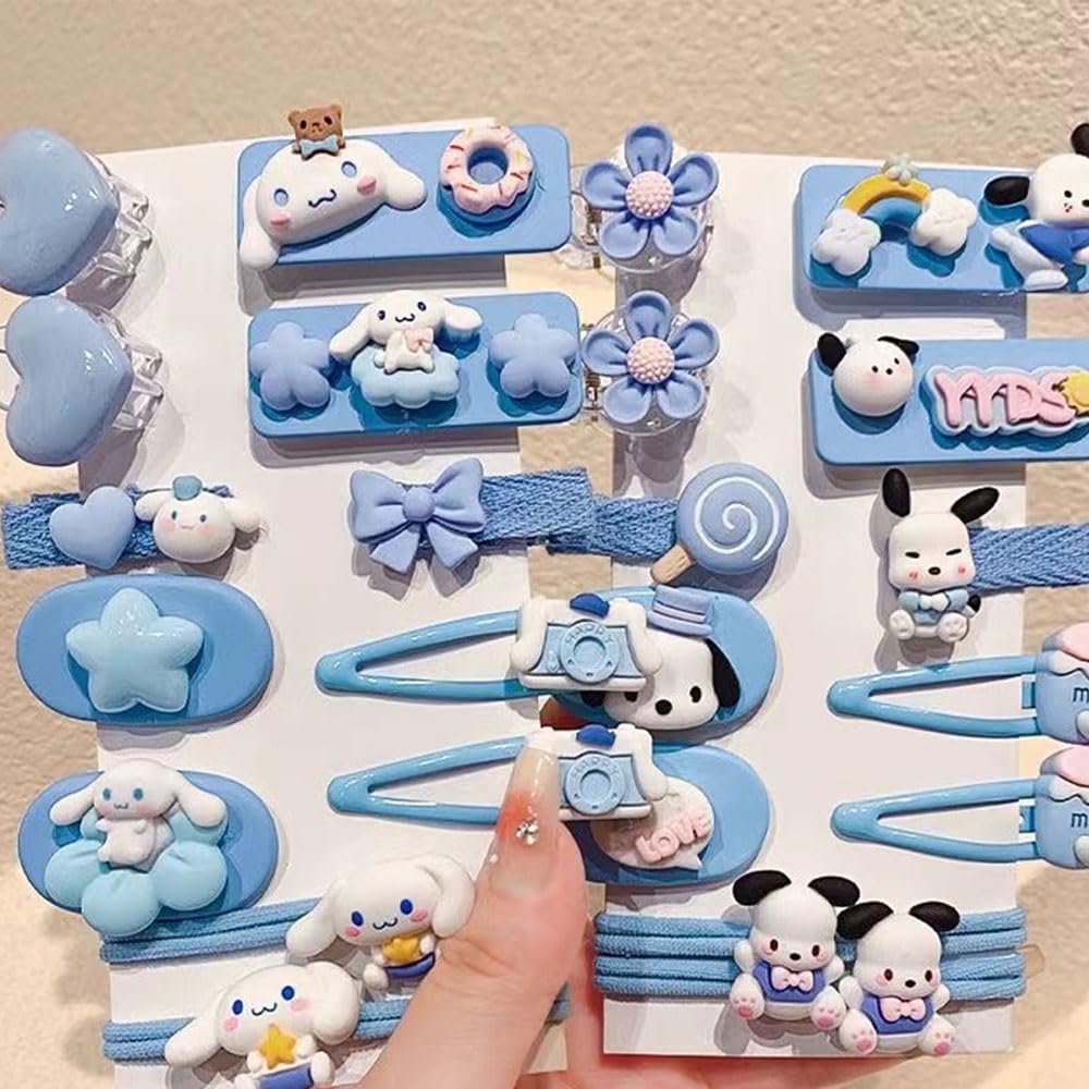 Akutoer clips kawaii para peinados diarios y coloridos.