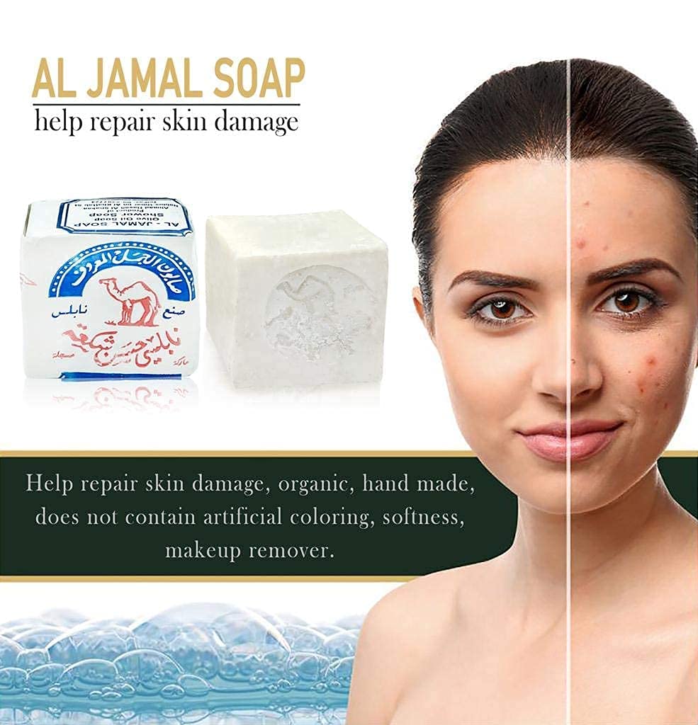 Al-Jamal para-todo-tipo-piel, jabón adecuado para bebés y adultos.