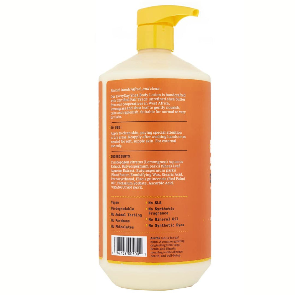 Textura cremosa de la crema de Alaffia para aplicación suave y rápida absorción.