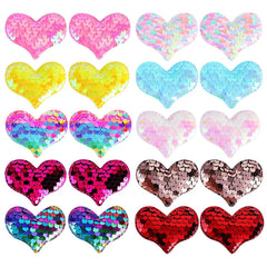 Pinza AlamnoFu en forma de corazón rosa con brillo, ideal para peinados diarios
