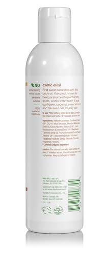 Alba Botanica Aceite Corporal con dispensación y textura sedosa para piel.