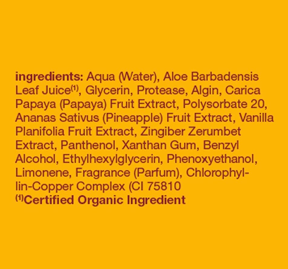 Extractos de papaya y piña para revitalizar la piel