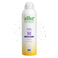 Protector solar en spray Alba Botanica para niños, protección ligera y secado rápido