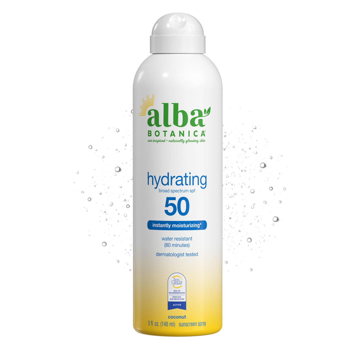 Alba Botanica protector solar para cara y cuerpo con SPF 50 para uso diario.