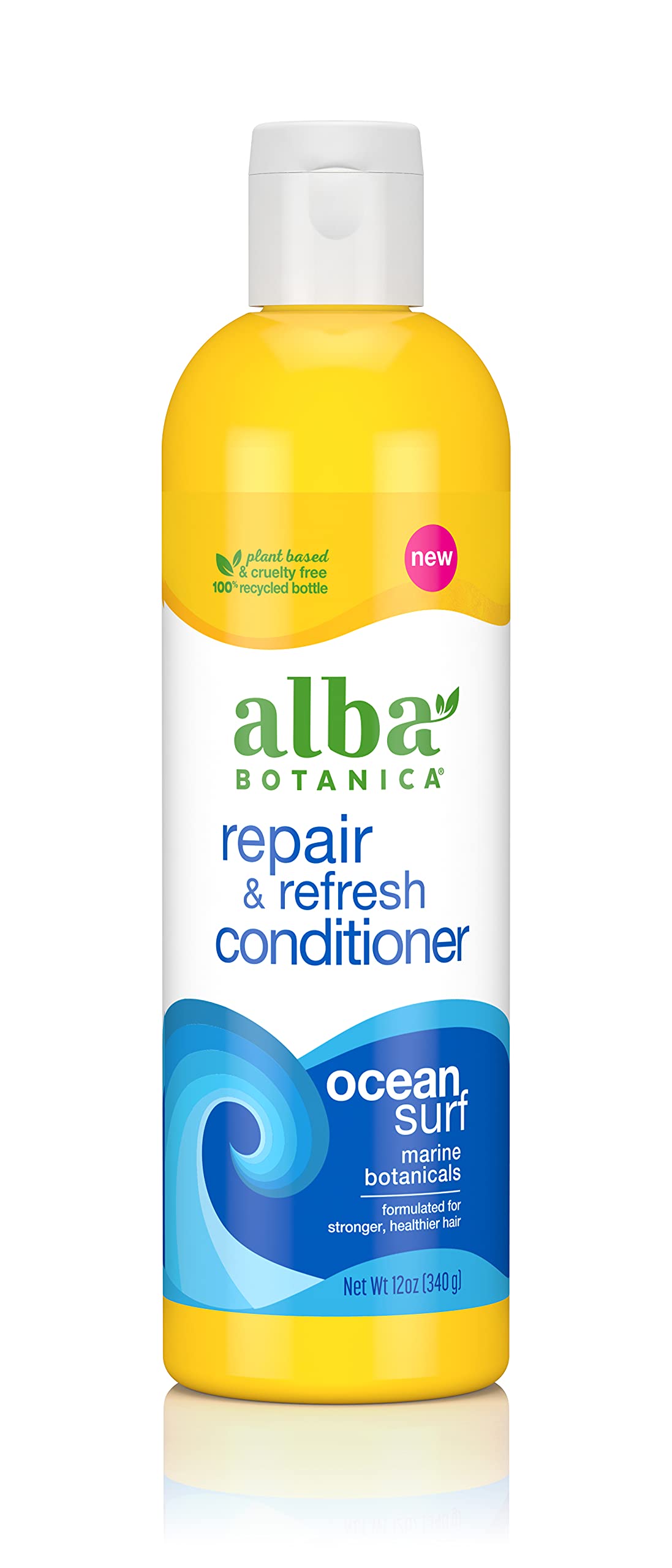 Alba Botanica Repair & Refresh Ocean Surf, botella: hidrata profundamente el cabello