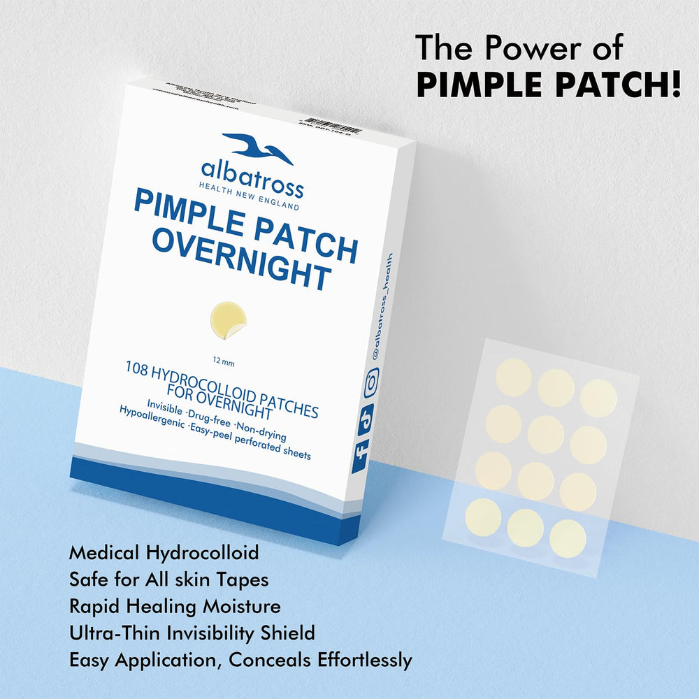 Albatross Health New England parche hidrocoloide para absorcion de secreciones.