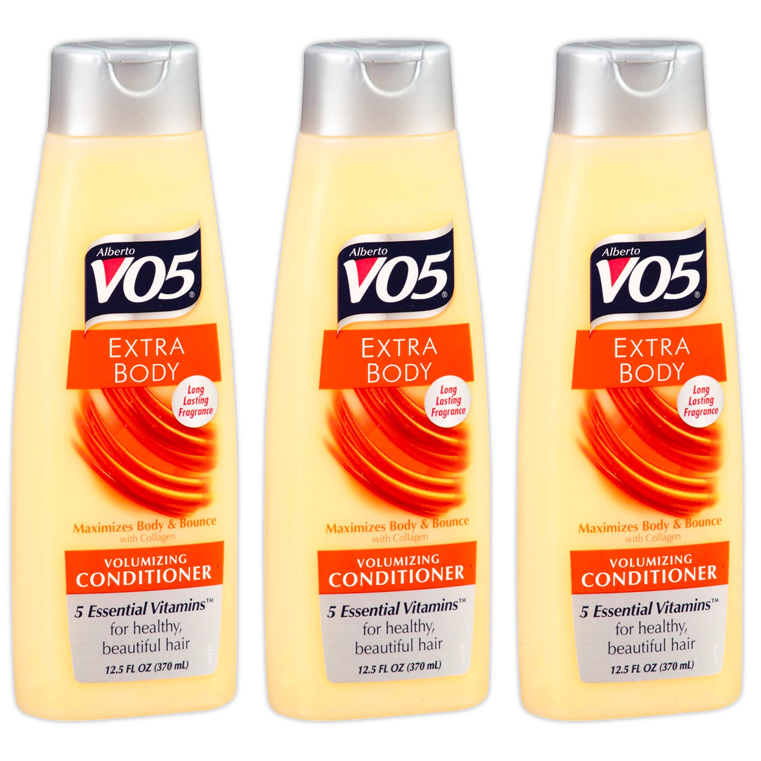 Acondicionador Alberto VO5 Extra Body en botella, aporta volumen y manejo suave para cabello ligero.