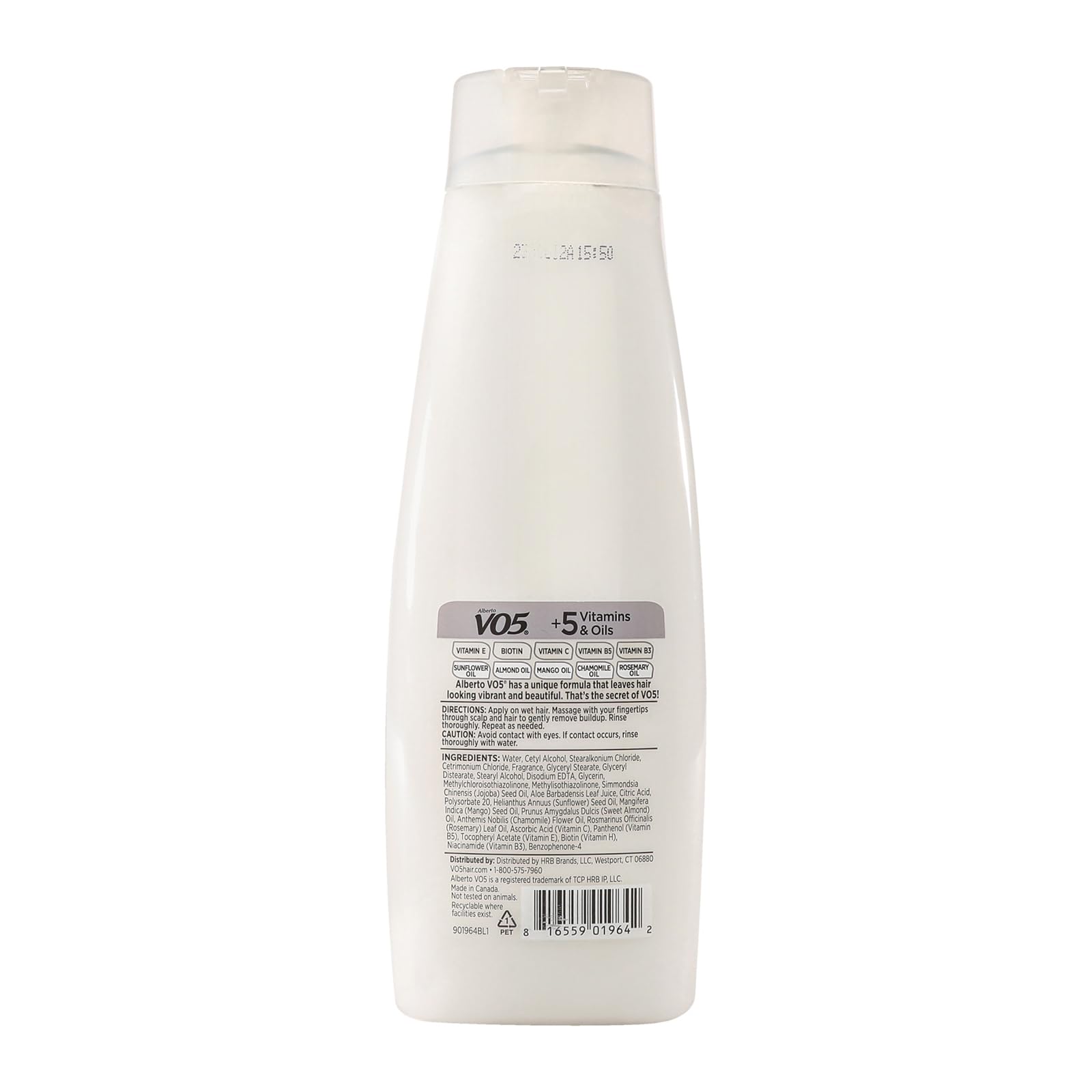 Alberto VO5 Gentle Co-Wash sin silicona evita residuos