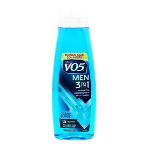 Alberto VO5 Men 3 en 1: botella energizante y fragancia oceánica para empezar el día.