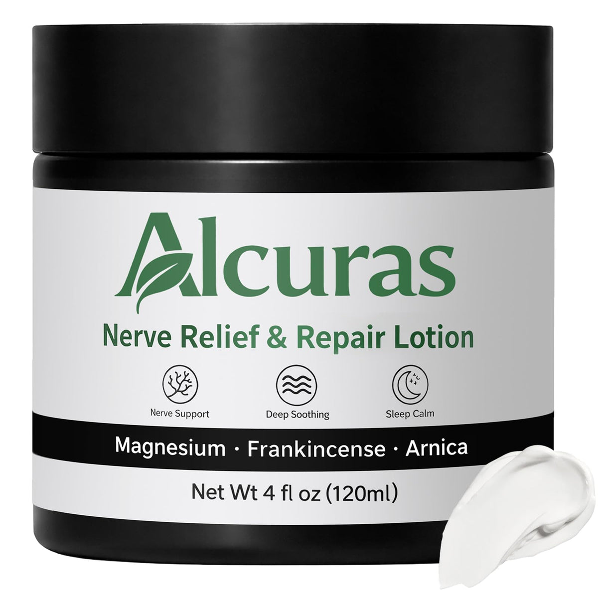 Alcuras Crema Nervio con romero y arnica para alivio suave de la piel.