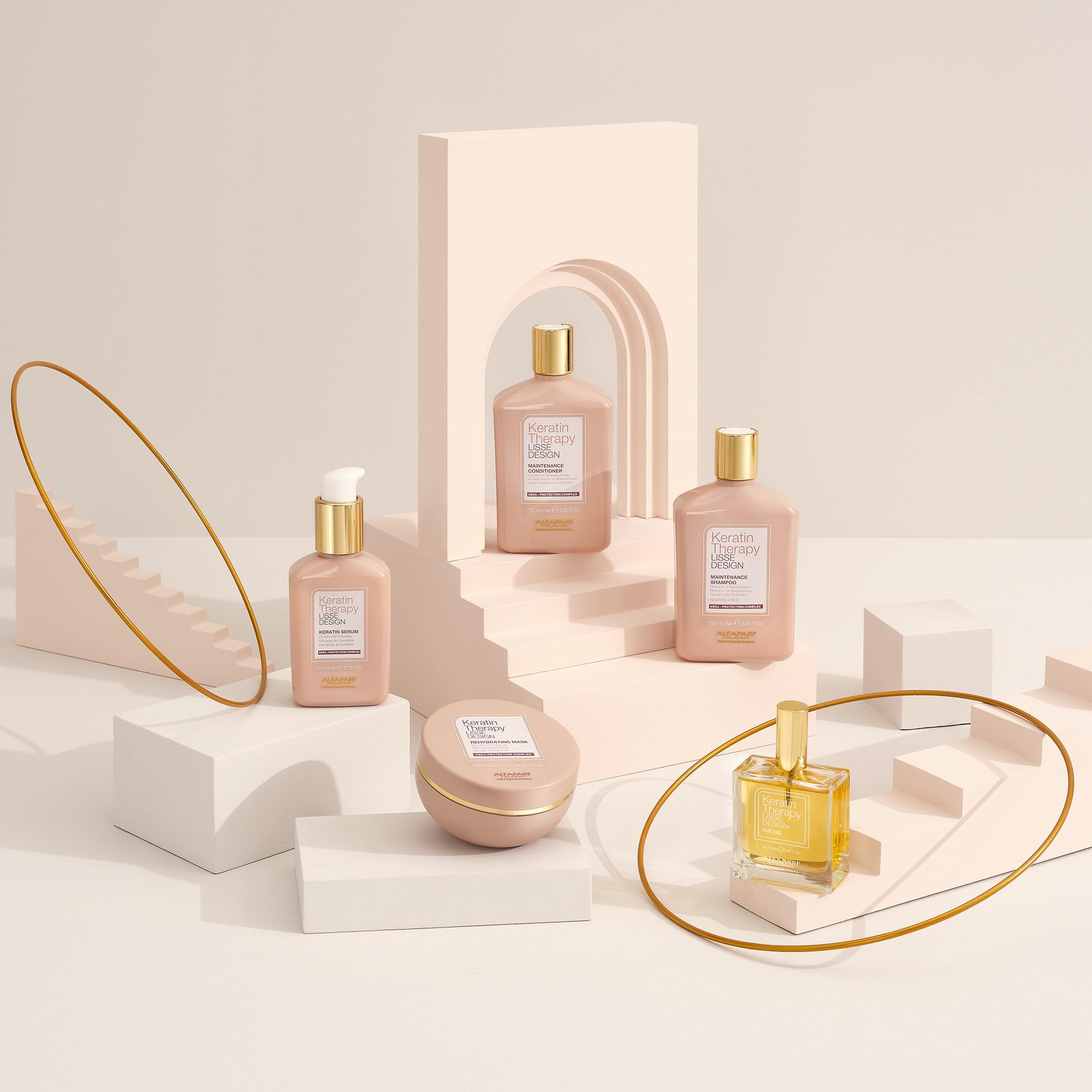 Alfaparf Milano Lisse Design Keratin Therapy, fragancia delicada para experiencia sensorial suave