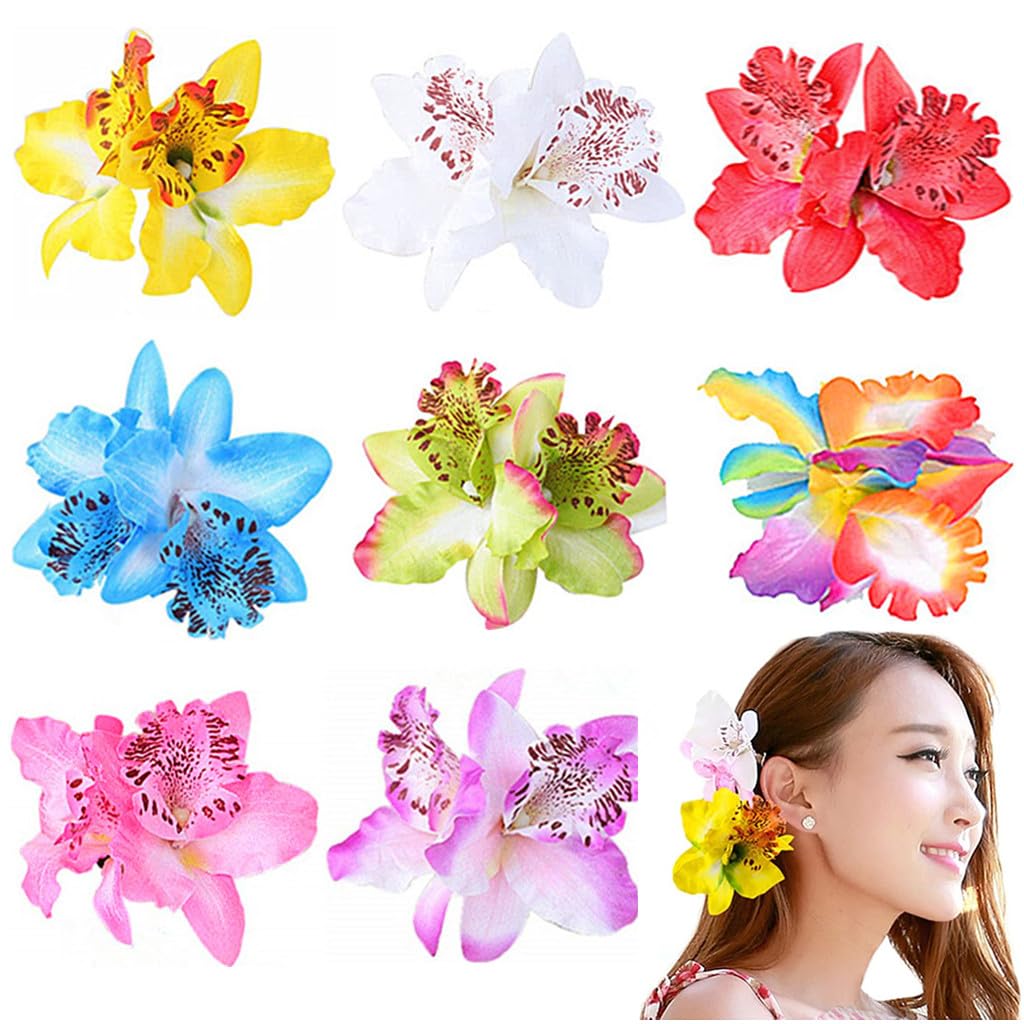 ALIMITOPIA clip flor bohemia orquídea hawaiana para peinado elegante