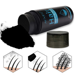 Cobertura total con ALIVER Fibras para Pelo, envase de 1oz para cabello más denso.