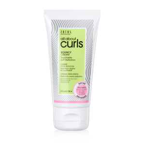ALL ABOUT CURLS Bouncy Cream en botella de 50 ml para rizos definidos y suaves