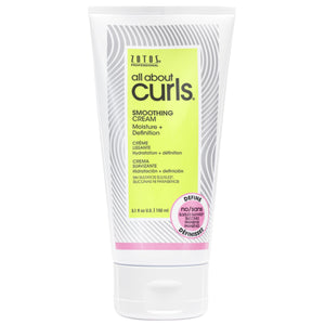 ALL ABOUT CURLS Crema alisadora, botella frontal para rizos definidos y suaves.